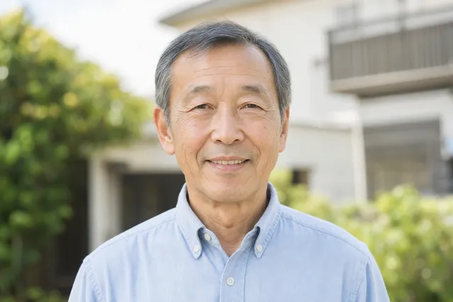 外壁リフォームの相談者イメージ(60代男性)